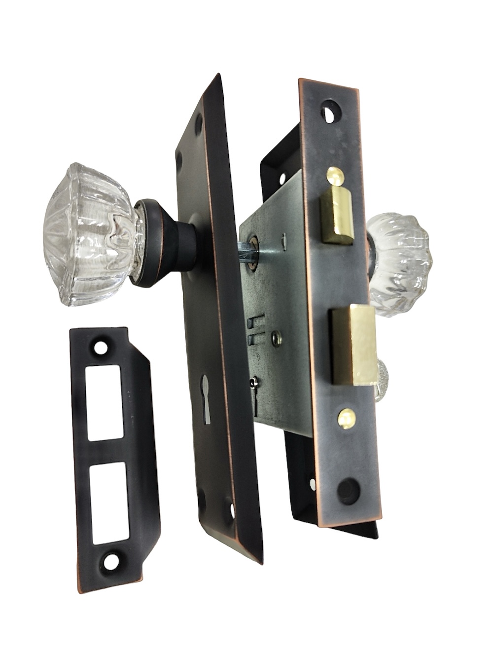 Classic Bronze Keyed Mortise Lock